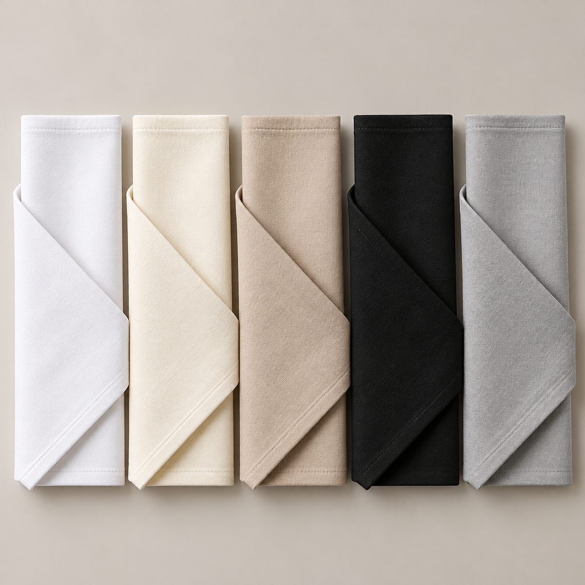 NEUTRAL AND CLASSIC NAPKIN HIRE