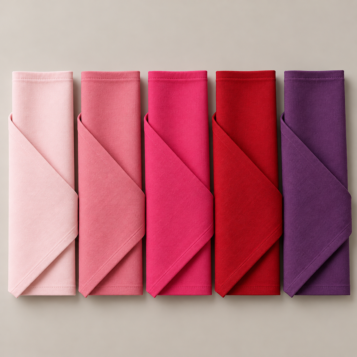 PINK, RED & PURPLE NAPKIN HIRE
