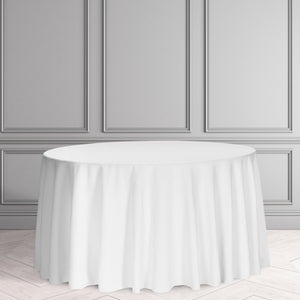 4ft Round White Table Linen