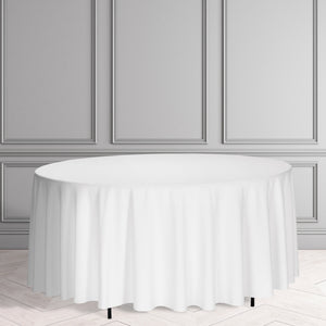 5ft6in Round White Table Linen