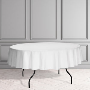 5ft6in Round White Table Linen