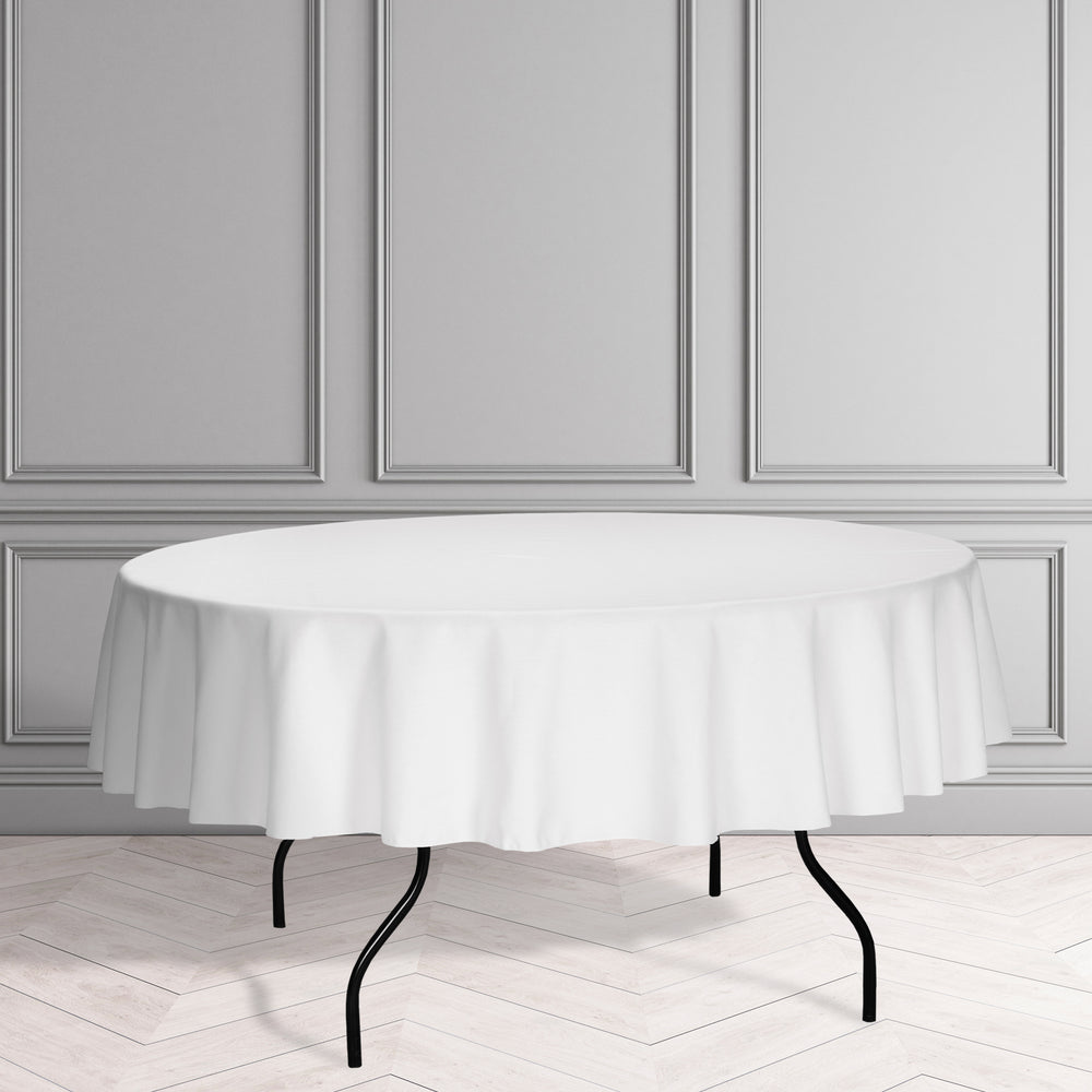 5ft Round White Table Linen