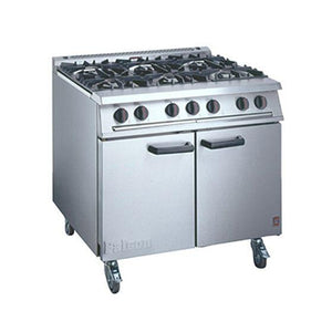 6 burner range oven