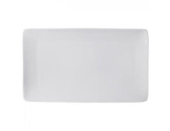 samson plain white rectangle plate