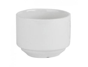 plain white sugar bowl