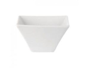 samson plain white square bowl