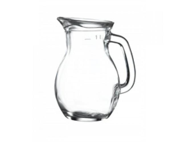 small glass jug