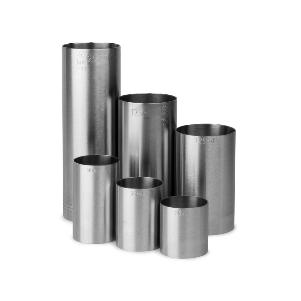 Stainless Steel Thimble Bar Measures (6 Piece)