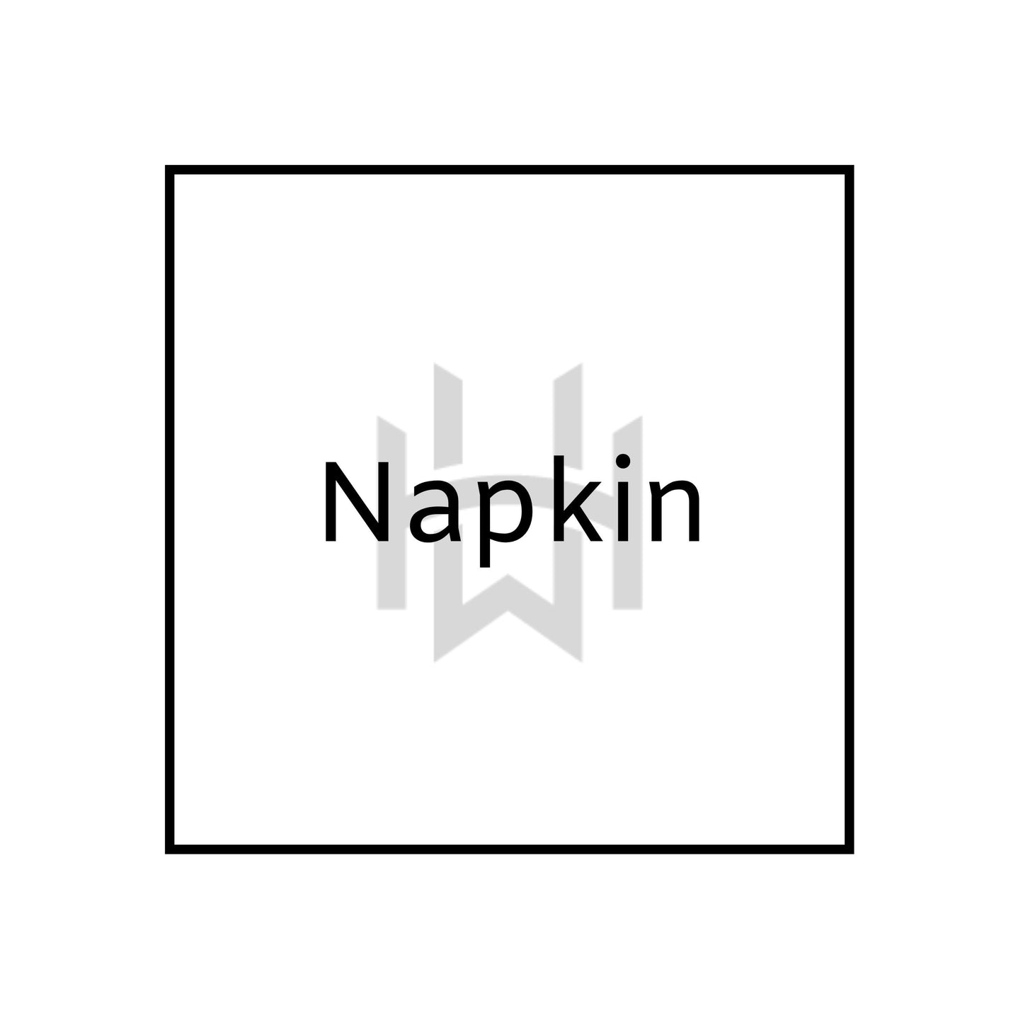 classic plain white napkin
