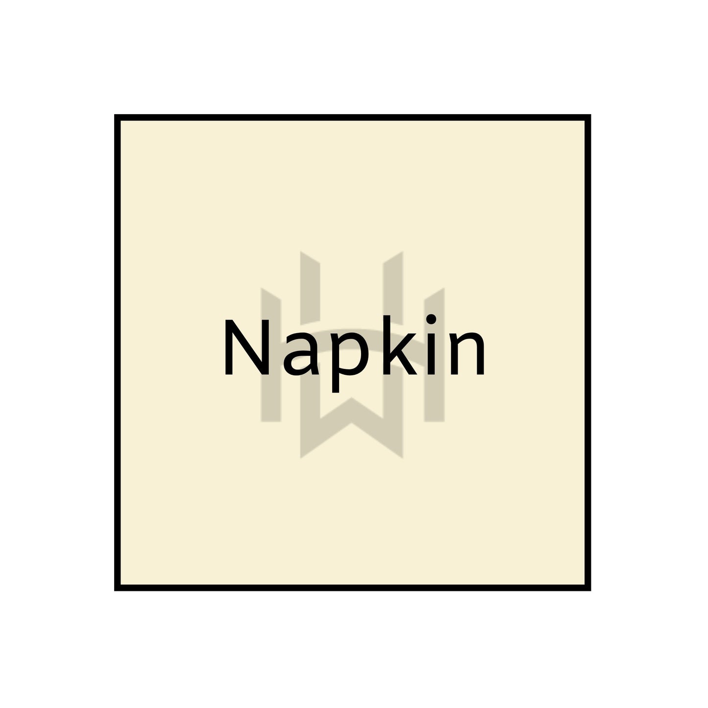 classic plain ivory napkin
