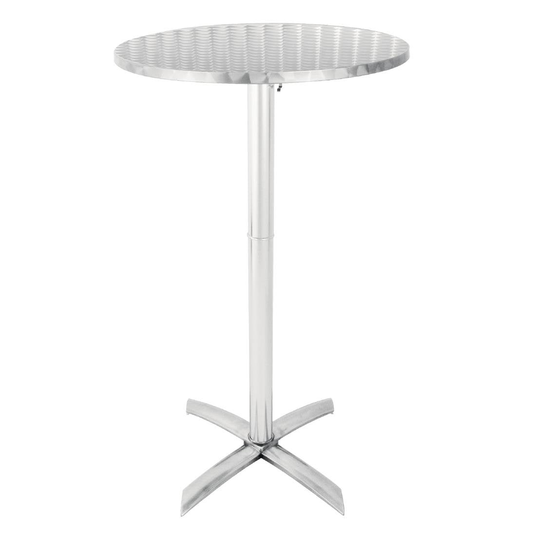 metal poseur drinks table